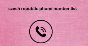 czech republic phone number list