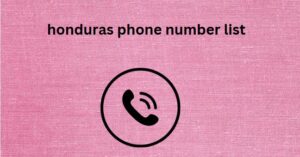 honduras phone number list