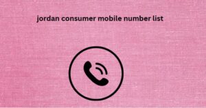 jordan consumer mobile number list