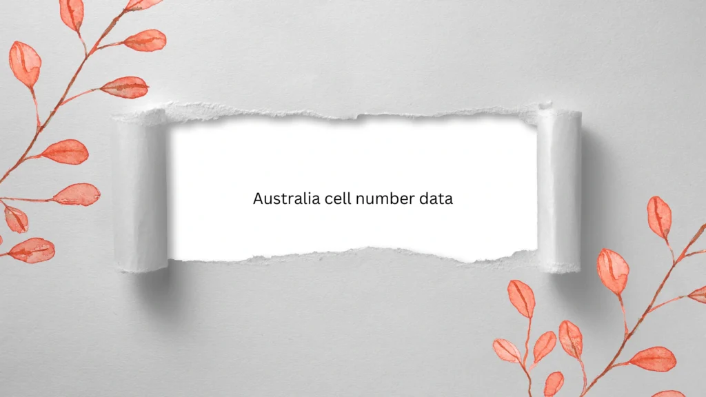 Australia cell number data