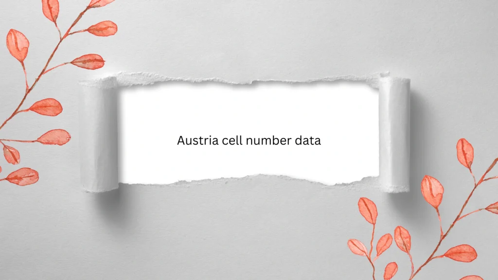 Austria cell number data