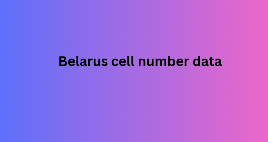 Belarus cell number data