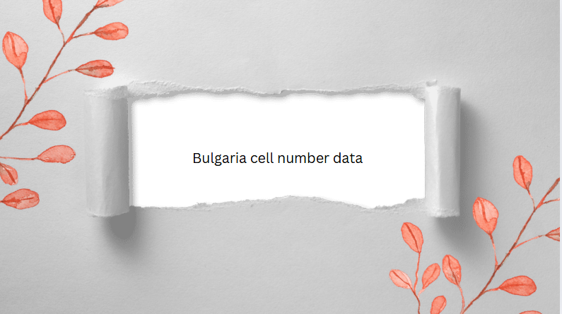 Bulgaria cell number data