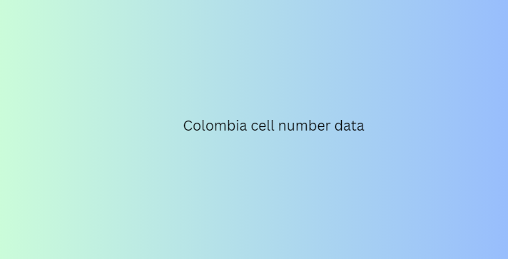 Colombia cell number data