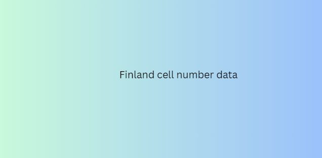 Finland cell number data