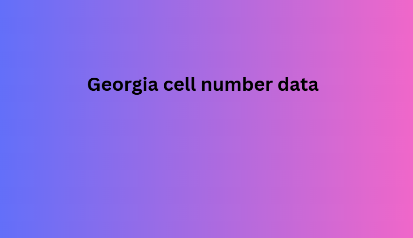 Georgia cell number data