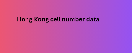 Hong Kong cell number data