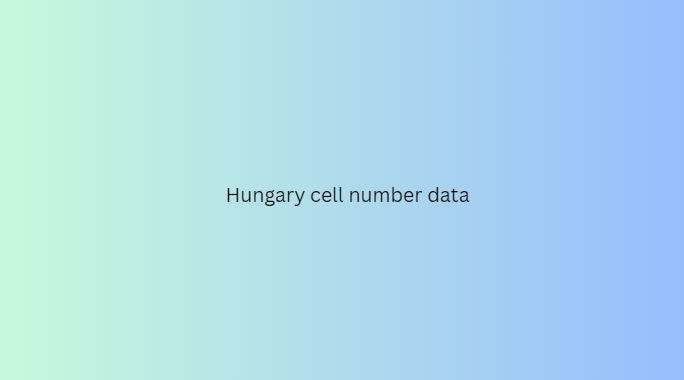 Hungary cell number data