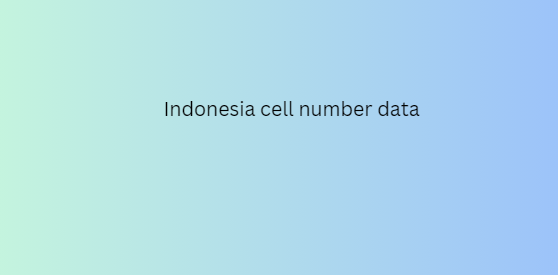 Indonesia cell number data