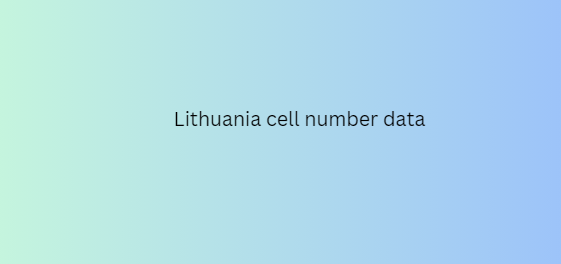 Lithuania cell number data