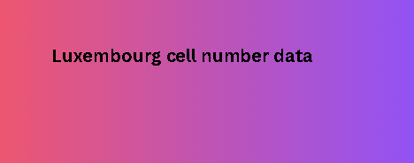 Luxembourg cell number data