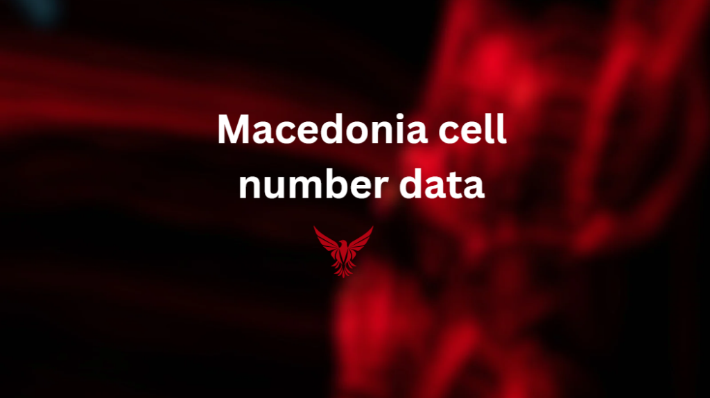 Macedonia cell number data