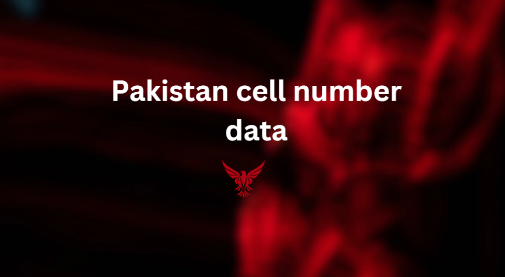 Pakistan cell number data