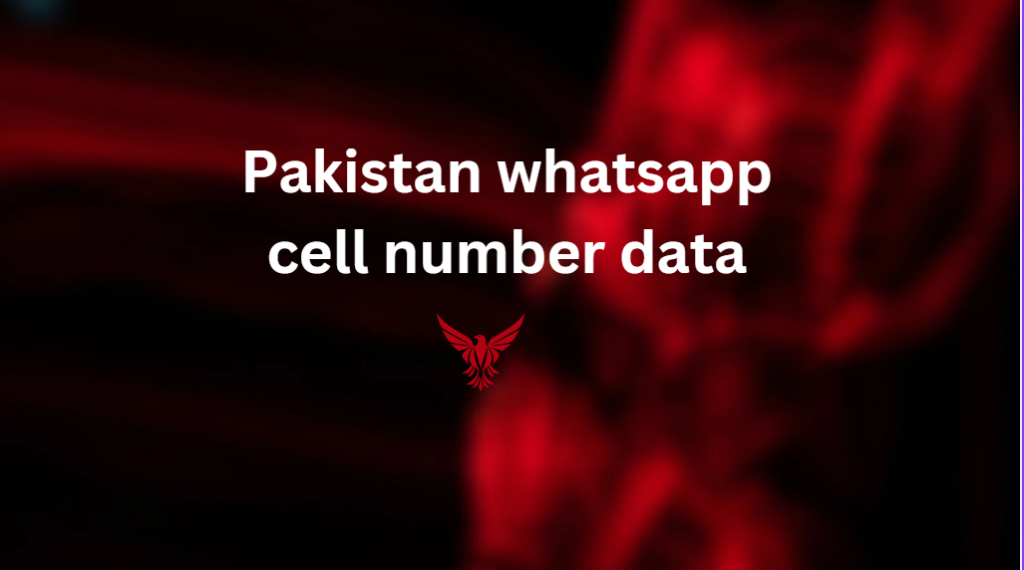 Pakistan whatsapp cell number data