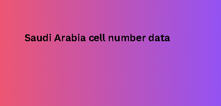 Saudi Arabia cell number data