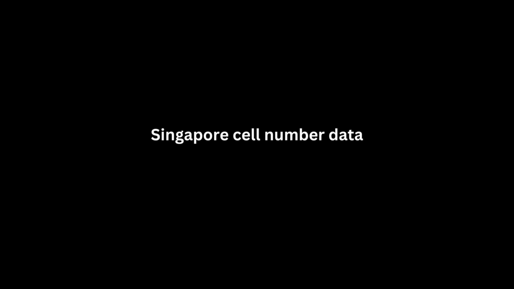 Singapore cell number data