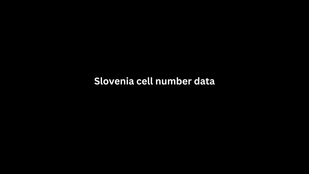 Slovenia cell number data