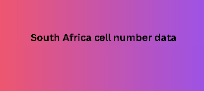 South Africa cell number data