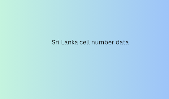 Sri Lanka cell number data