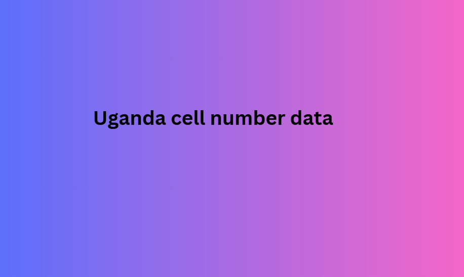 Uganda cell number data