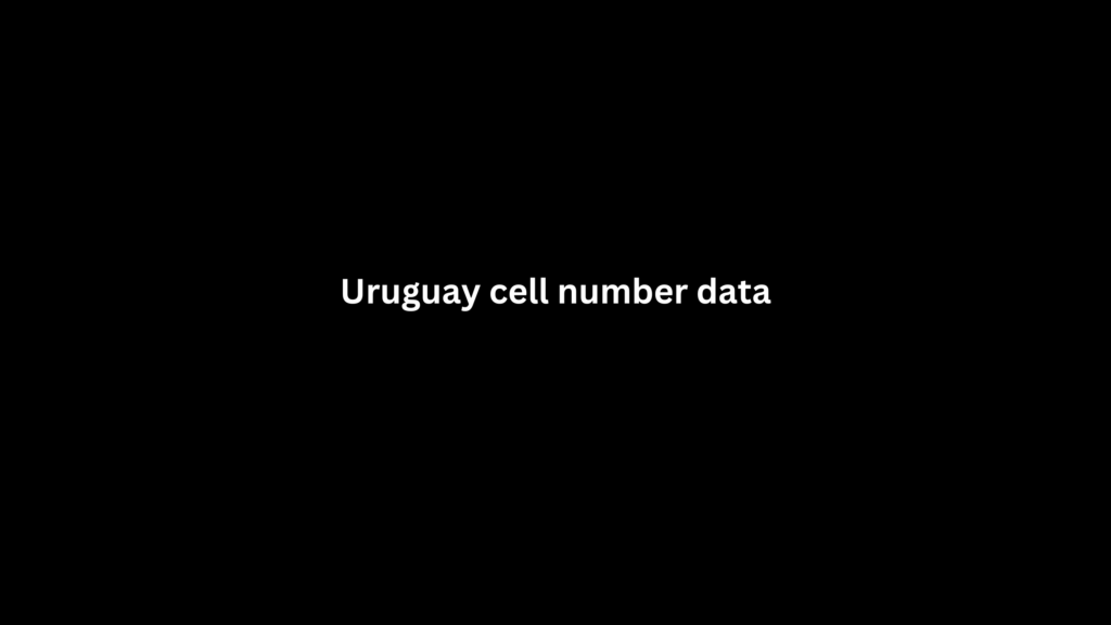 Uruguay cell number data