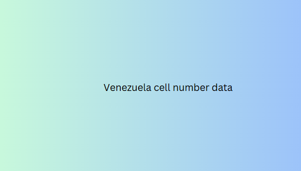 Venezuela cell number data