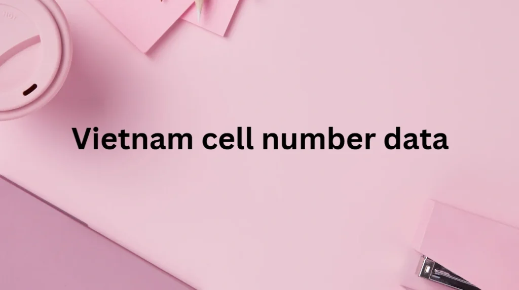 Vietnam cell number data